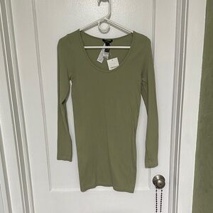 Forever 21 Olive Green Mini Dress